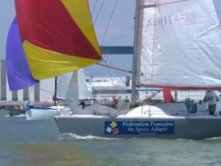 Départ des solitaires de St Nazaire Transquadra 2011