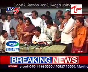Chiru Press Meet Live In Chiru's House