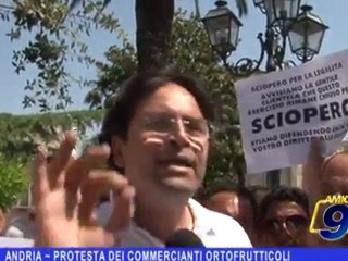 Andria | Protesta dei commercianti ortofrutticoli