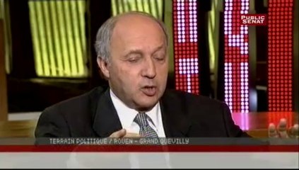 TERRAIN POLITIQUE,Laurent Fabius au Grand-Quevilly