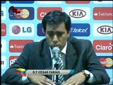 César Farías habla sobre el empate ante Paraguay