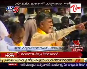 TDP Chief Chandrababu Road show @ Pulivendula Constt