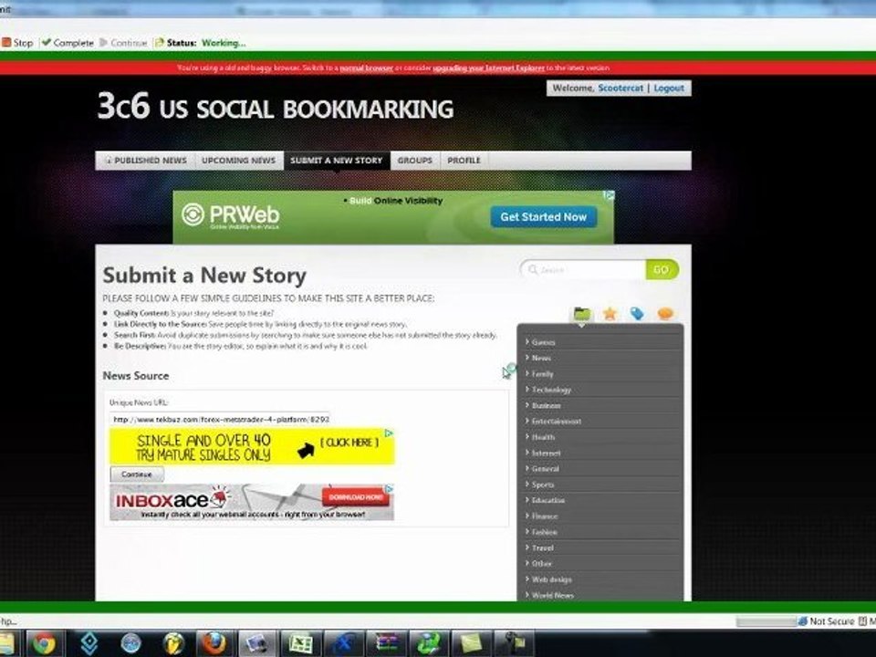 100 Social Bookmarks - $5.00