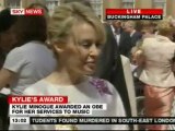 Kylie Minogue interview @ buckingham palace - royal award of kylie