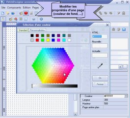 modifier les propriétés d'une page internet (xwd)