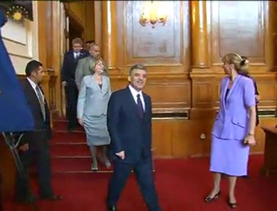 Cumhurbaşkanı Gül'ün, Bulgaristan Meclis Başkanı Tsetska Tsaçeva'yı kabulü