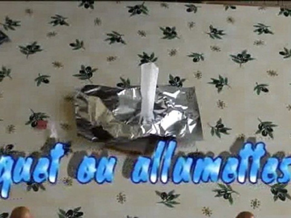Fusée enflammée