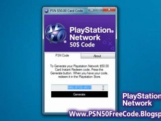 PlayStation Network Card 50$ Code Generator (Working Update 2011)