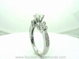 FDENS3077HTR  Heart Shaped Diamond Fleur Engagement Ring Pave