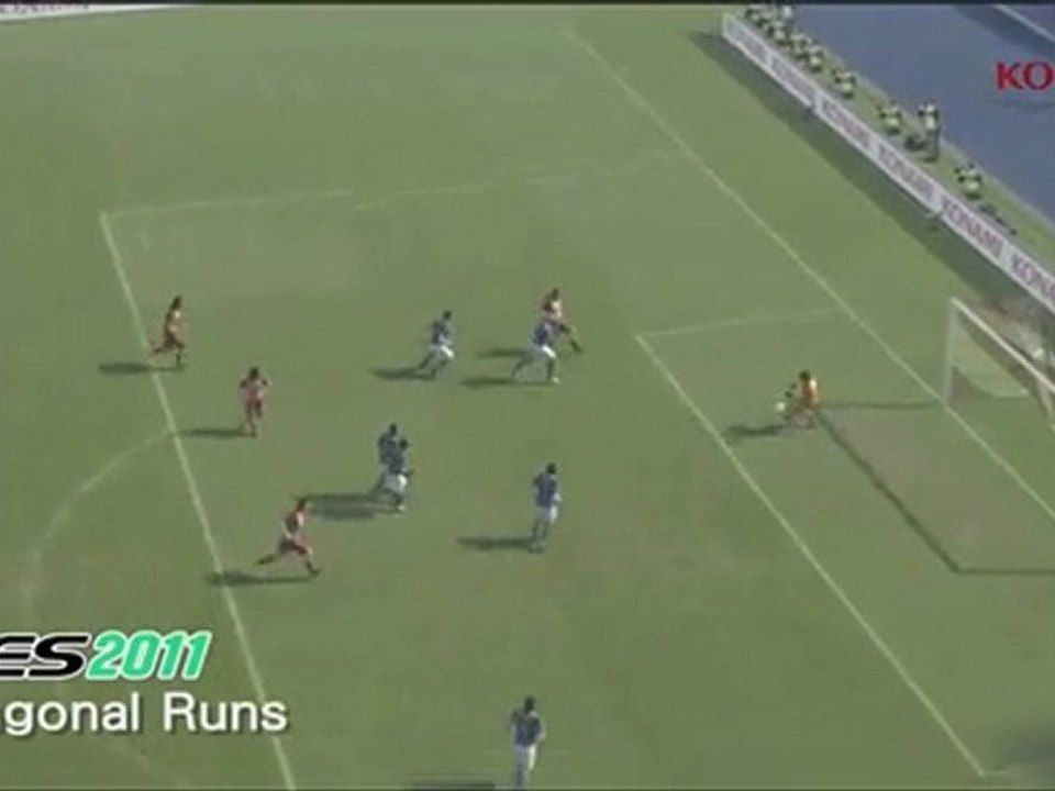PES 2012 Gameplay Video 02 - Diagonal Runs - Je...
