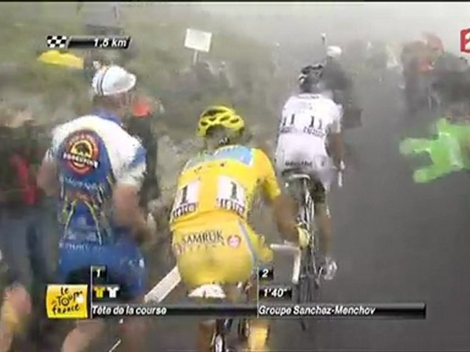 Contador - Schleck  Tourmalet (2) TDF 2010