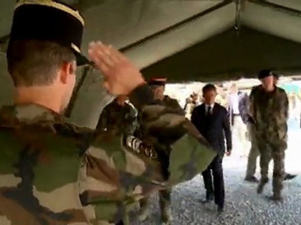 Visite du Président de la République en Afghanistan le 12 juillet 2011