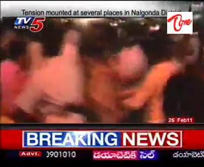 Tension mounted at several places in Nalgonda dist