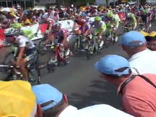 l'arrivée à REDON vue des tribunes