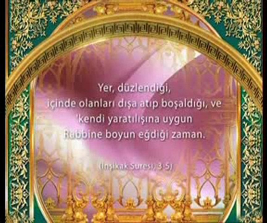 Kıyamet günü yer ağırlıklarını dışa atıp çıkarır