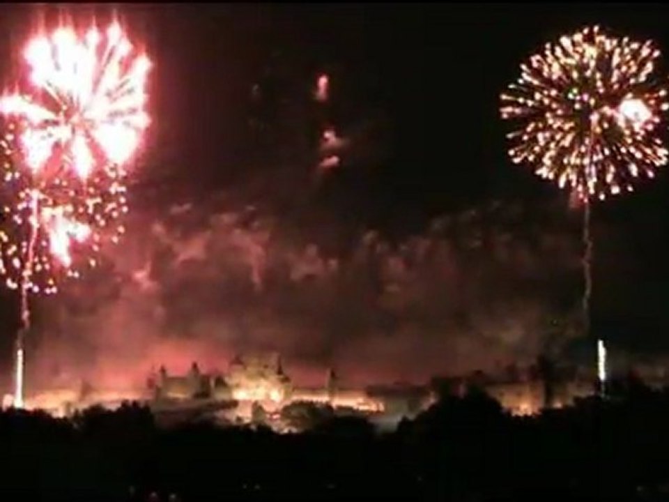 feu d'artifice  carcassonne 2011