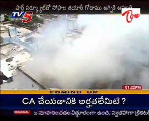 Fire accident in MS Maktha in Somajiguda @ Hyd