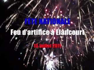 FEU ARTIFICE DU 13 JUILLET 2011 A ELANCOURT