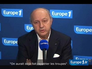 "On aurait déjà fait rapatrier les troupes"