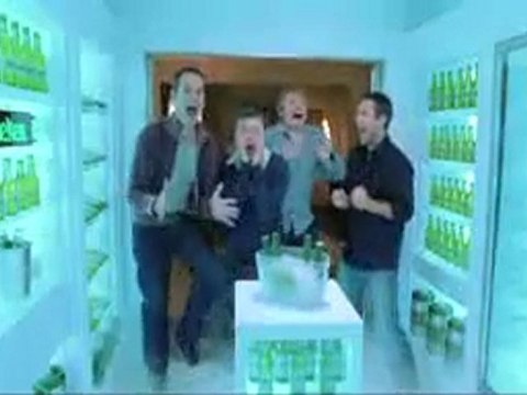 Publicité Heineken, Le frigidaire à bière