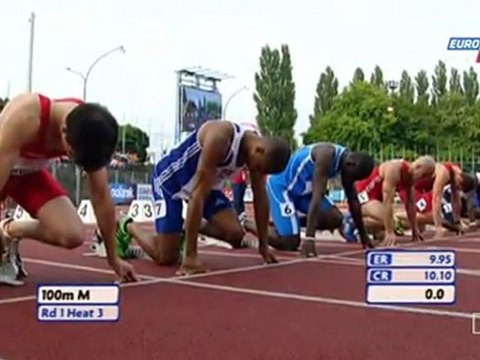 100m Men Round 1 Heat 3 European Athletics U23 Championships Ostrava 2011 MIR-LA.com