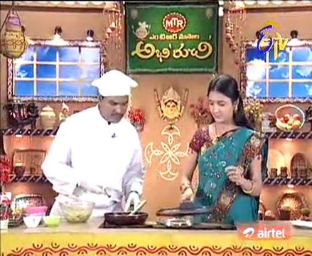 Abhiruchi - Recipes - Kobbari Vankaya,Tomato chupe,Arati dhuta Curd Chutney - part 3