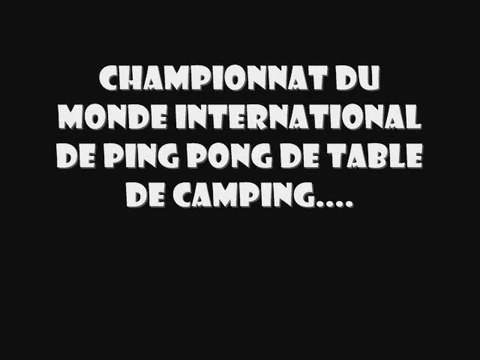 Ping pong de camping