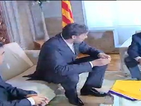 Artur Mas recibe a Gasol en la Generalitat