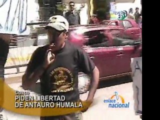 Etnocaceristas hacen plantón en Cusco para exigir libertad de Antauro Humala