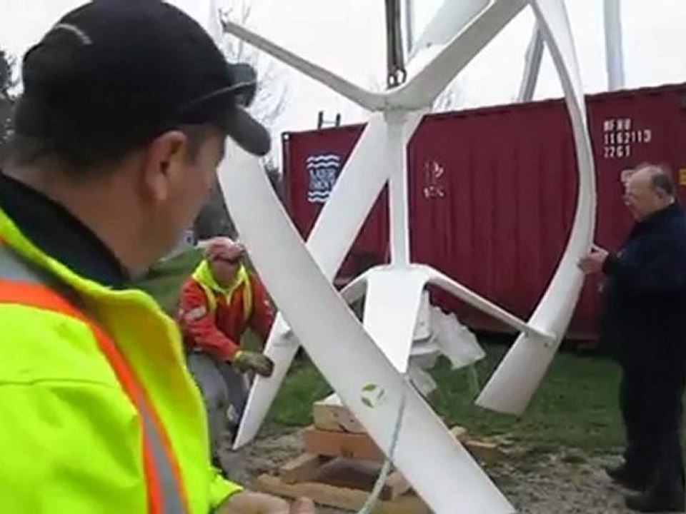 Enviropro Solutions (Ontario, Canada) Installs Urban Green Energy's eddyGT 1kw vertical axis wind turbine