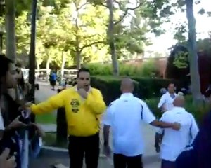 Barça taraftarı Real Madrid idmanını bastı