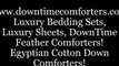 Luxury, elegant and discount feather comforters; bedding sets and luxury comforters