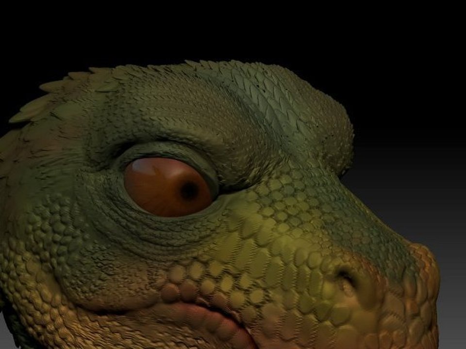 Baby Dino - ZBrush 4 - timelapse modeling and polypainting. Dethan