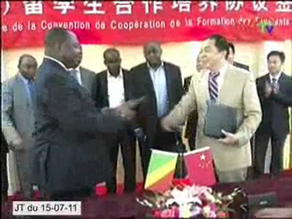 Signature d'une convention de formation des étudiants congolais en Chine