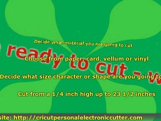 Cricut Personal Electronic Cutter Scrapbooking