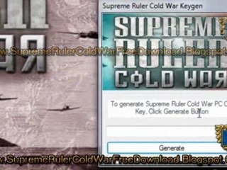 Supreme Ruler Cold War Final Keygen Crack Working