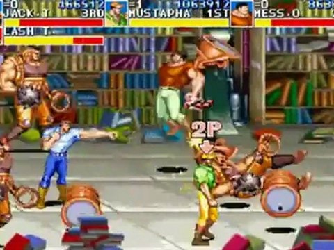 Cadillacs Dinosaurs Arcade - 3 players Playthrough 5-6