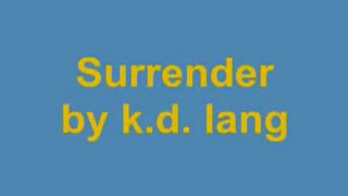Surrender by K.D. Lang [HQ] - Tomorrow Never Dies
