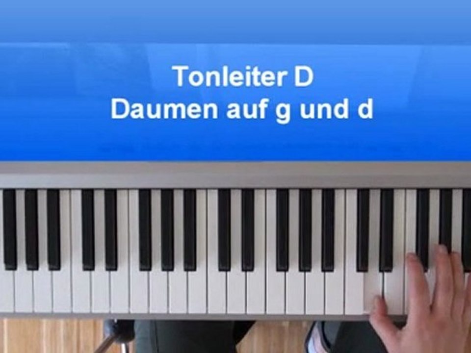 Klavier lernen - Fingerübungen in Tonarten