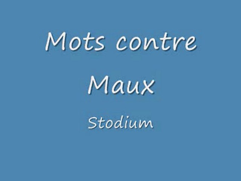 Mots contre maux - STODIUM_0001