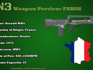 Modern Warfare 3 - Gun Information - Famas | Episode 13