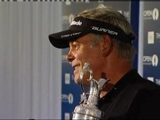 Darren Clarke speaks after winning British Open