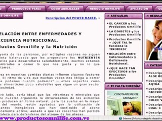 Productos Omnilife: Relación entre las Enfermedades y la Deficiencia Nutricional.