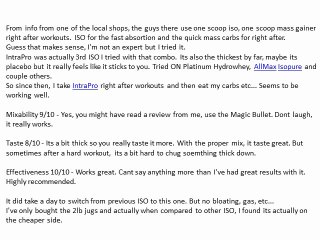 Gaspari Intra Pro Reviews