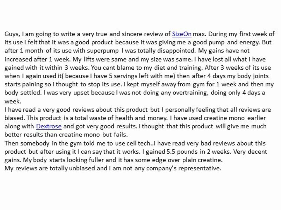Gaspari SizeOn Maximum Performance Reviews