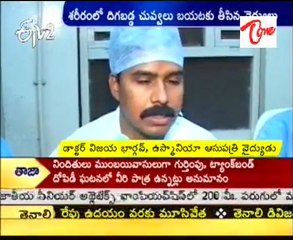 Miraculous escape for electrician,metallic rods pierced through his body