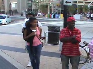PT19 THE BLACK WOMAN TRIES TO START A RIOT BUT IS KEPT IN CHECK BY THE WORD