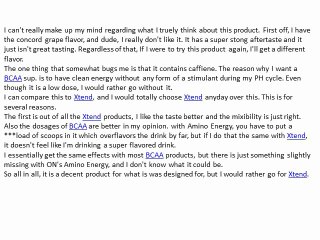 ON Essential Amino Energy Reviews