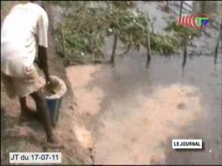 Visite d'inspection des chantiers par le Président du conseil départemental du Pool