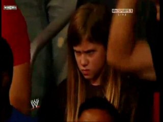 Little girl really hates Miz being champion